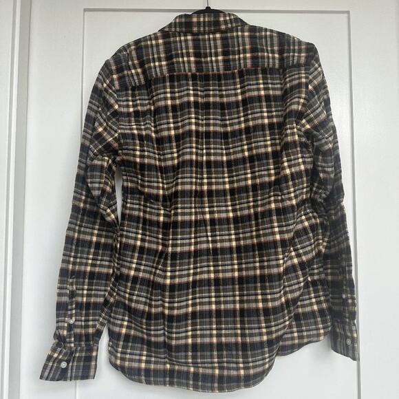 NWT Everlane Mens Black Beech Plaid Button Down The Brushed Flannel Shirt Size M - Picture 5 of 6